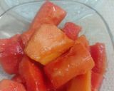 A picture of step 4 of Papaya shake.