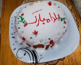عکس مرحله 1 از دستور کیک با سس برفی یلدایی