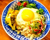 月見初心黃金鵝油蔥雞絲飯(創意料理)的食譜步驟3照片