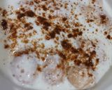 A picture of step 3 of Meethe Dahi Barey😊.