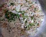 A picture of step 2 of Vegetables loaded Paratha.