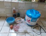รูปขั้นตอนการทำที่ 1 ของ ข้าวต้มไข่หมูสับหม้อหุงข้าว
