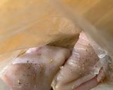 A picture of step 1 of Diet recipe - Chicken breast fillets - batch cooking used Sous vide.