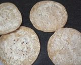 A picture of step 1 of Sandwich pizza from leftover Roti.