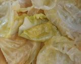 A picture of step 2 of Tri-Color Bell Pepper Cabbage Jhol Momos.