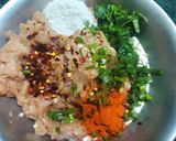 A picture of step 1 of Chinese Chicken Pakora.
