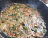 A picture of step 9 of Khandeshi special jalgaon green brinjal roasted bharta.
