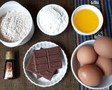 Hình bước làm 1 của món Bánh kiều mạch- sôcôla