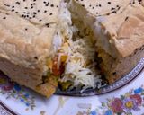 A picture of step 10 of Parda paneer biryani.
