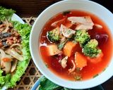 Hình bước làm 2 của món Canh súp nấu sườn cánh buồm