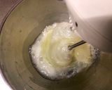 A picture of step 1 of White Chocolate and Matcha Soft Cake.