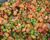A picture of step 3 of Basanti Poha.