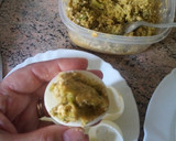 Foto del paso 8 de la receta: Huevos rellenos con hummus de brócoli