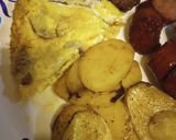 A picture of step 3 of Mushrooms and Swiss Eggs.