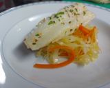 Foto del paso 5 de la receta: Bacalao a baja temperatura con repollo y zanahoria