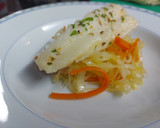 Foto del paso 5 de la receta: Bacalao a baja temperatura con repollo y zanahoria
