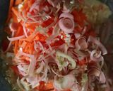 Gambar langkah 5 resipi Nasi Goreng Bunga Kantan.