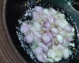 A picture of step 5 of Brinjal drumstick kara kulambu.