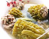 Hình bước làm 3 của món Canh khổ qua gai dồn thịt