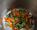 A picture of step 4 of Kerela style vegetable pulao.