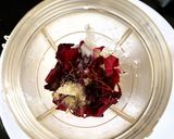 A picture of step 1 of Rose Lassi.