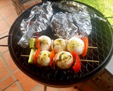 Foto del paso 5 de la receta: Brochetas de champiñones y verduras asadas #recetariocamino