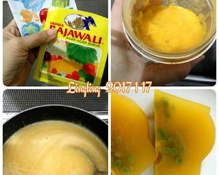 Puding Mangga Cendol - Step 1
