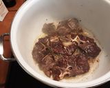 A picture of step 1 of Maggie's French Onion Soup.