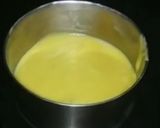 A picture of step 4 of Eggless Custard cake.