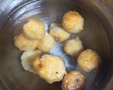 A picture of step 4 of Moong dal Dahi Vada.