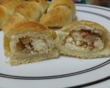 Foto del paso 9 de la receta: Panes🥖🥯😝 rellenos de jamón🥓, queso🧀 y dulce de piña🥐🍍