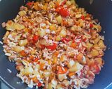 Une image de l'étape 8 de Riz Frit aux Légumes.