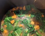 A picture of step 5 of Sweet potato and coconut green thai curry soup.