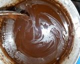 A picture of step 4 of Chocolate cake loaf with chocolate gnache frosting.