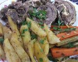 A picture of step 5 of Steamed Lamb Shoulder with Oven-Roasted Potatoes and Sautéed Vegetables (with Step-by-Step Photos).