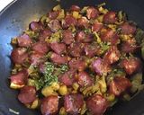 Une image de l'étape 11 de Mijoté de puntarelle fenouil courgettes aux épices et chips de porc.