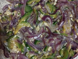 Tarta de verduras, jamón y queso sin masa: 1 zapallito + 1 cebolla