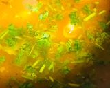 A picture of step 2 of Aloo gosht curry.