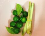 Hình bước làm 1 của món Đậu hủ trộn sả tắc