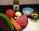 Foto del paso 1 de la receta: Pollo marino (bonito-atún)