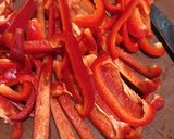 A picture of step 1 of Chicken in a Red Pepper Sauce.