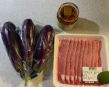 豆腐乳茄子炒豬肉的食譜步驟1照片