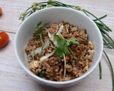 Hình bước làm 3 của món Cơm chiên mix gạo lứt sấy