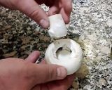 Foto del paso 1 de la receta Champiñones rellenos con gambas