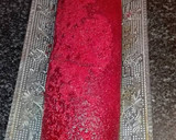 Foto del paso 4 de la receta: Brazo de terciopelo rojo relleno de buttercream de queso