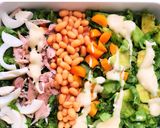 A picture of step 1 of Chicken & Avocado salad.