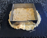 Foto del paso 4 de la receta: Pisto y patatas panaderas con panceta, sobre omelette