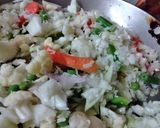 A picture of step 2 of Leftover rice with mixveg Briyani.