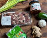 A picture of step 1 of Chinese Stir Fry Chicken Hearts.