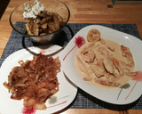 Foto del paso 6 de la receta: Tiras de pollo con salsa de limón y patatas al horno